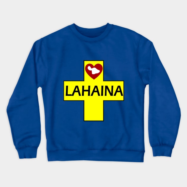 SUPPORT LAHAINA Crewneck Sweatshirt by Cult Classics